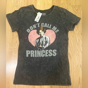 "Don't call me princess" Star Wars t-shirt size small